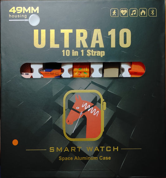 Ultra 10 Smartwatch | 10 in 1 Series 8 big 2.0' HD