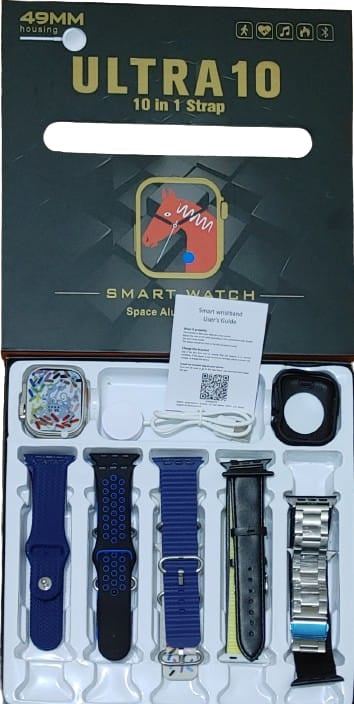 Ultra 10 Smartwatch | 10 in 1 Series 8 big 2.0' HD
