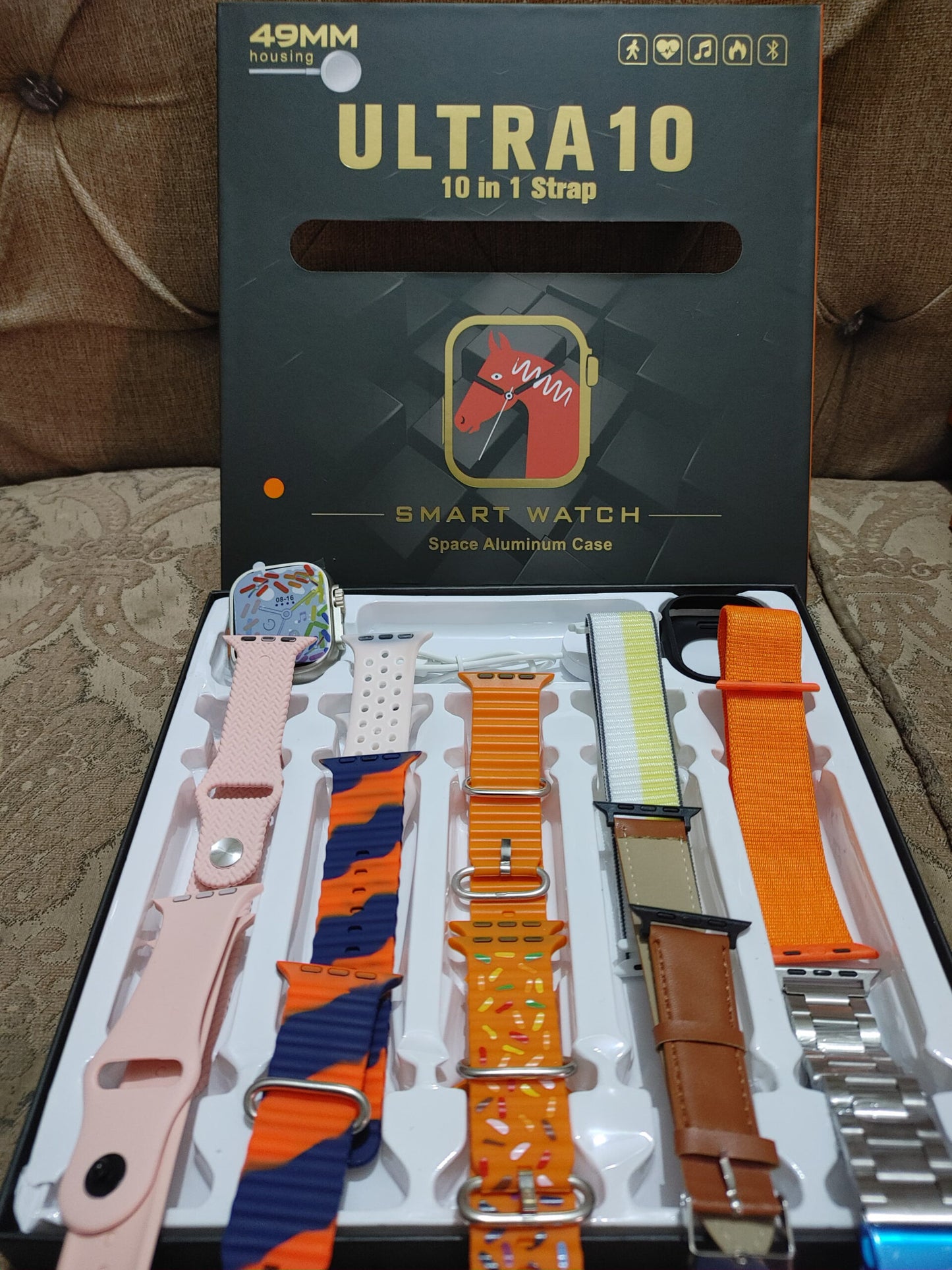 Ultra 10 Smartwatch | 10 in 1 Series 8 big 2.0' HD