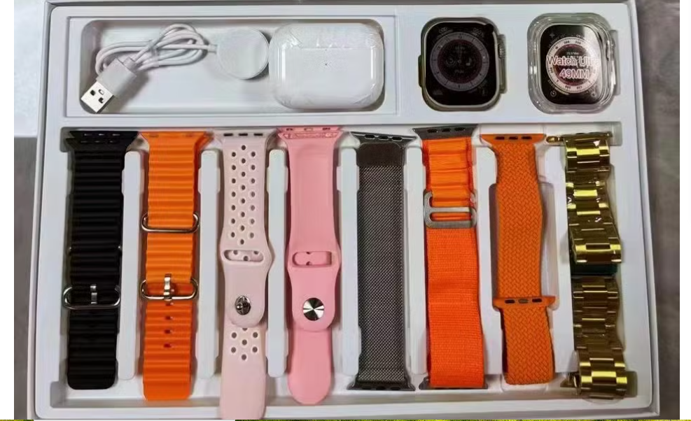Smart Watch Ultra USE 9 | 8 in 1 Strap with Free Airpods